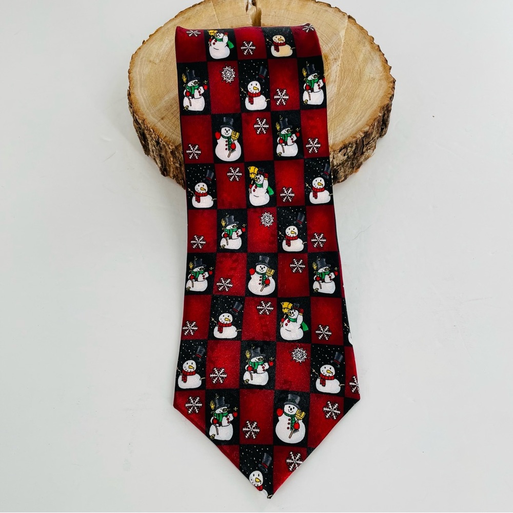 Snowman Hallmark Yule Tie Greetings